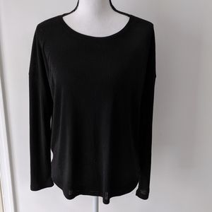 Abound Black Ribbed Sweater
